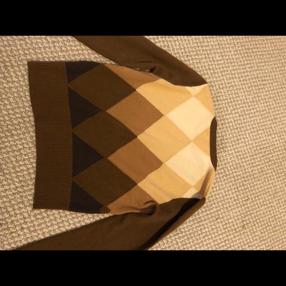 Vince Bergdorf Argyle Sweater M - Picture 5 of 5